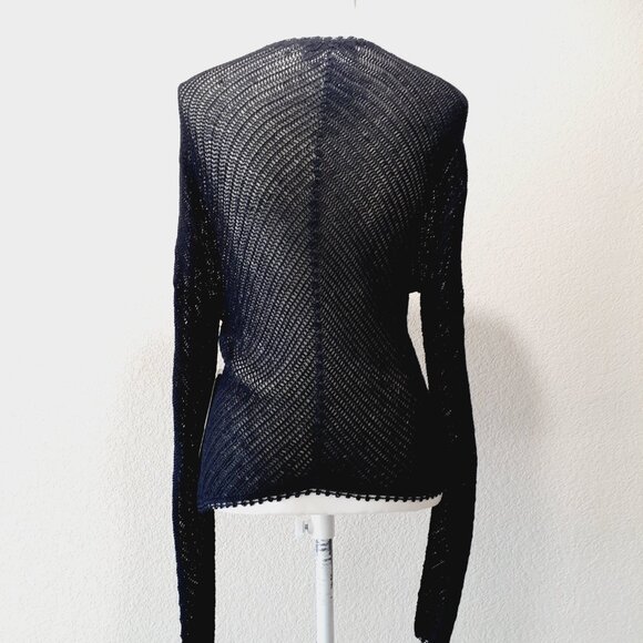 Papell Boutique Crochet Beaded Cardigan NWT - Picture 6 of 16